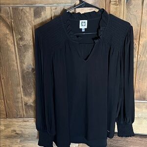Anne Klein Black Blouse